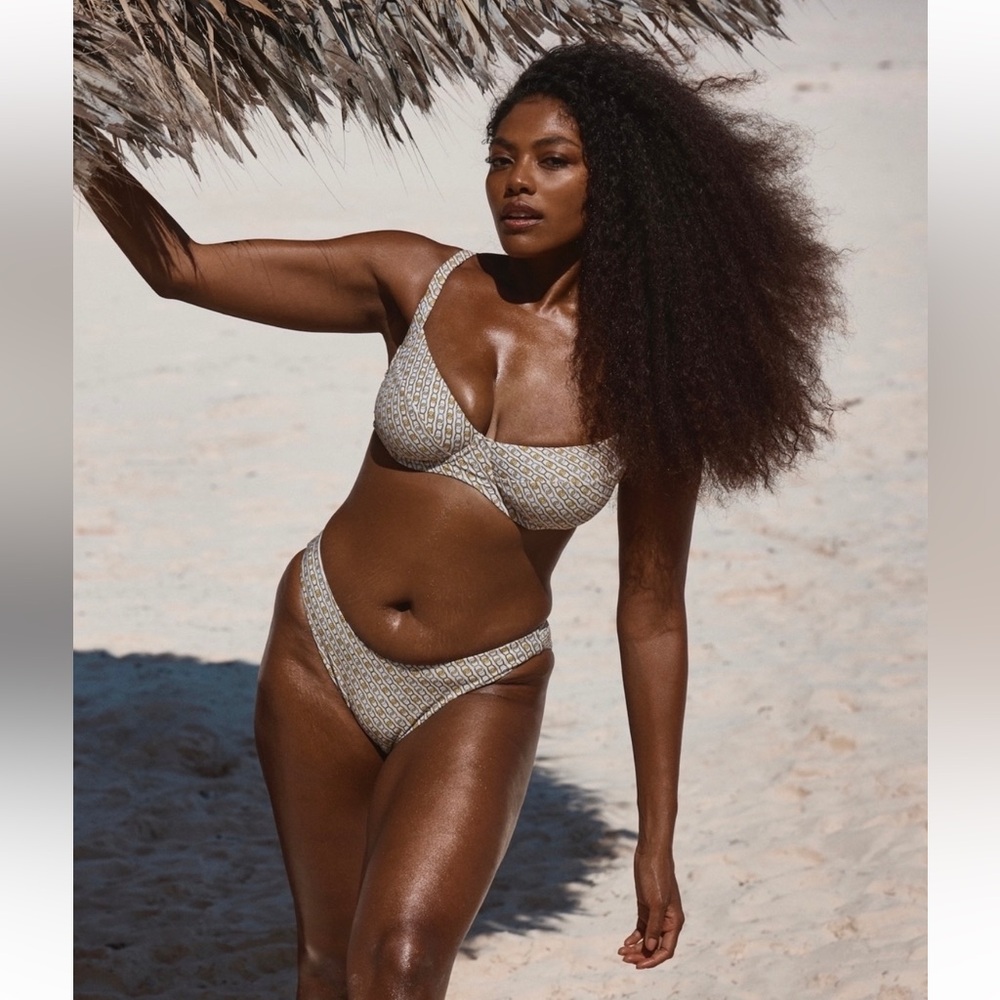 Monday Swimwear Sorrento Top & Byron Bottom in Sun Lynx Geo